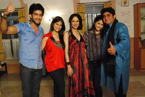 Rajan Shahi’s  on the set get together for Jamuna Paar