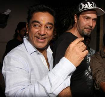 Kamal Haasan  at a photo session for their film Viswaroopam in Mehboob Studios in Bandra, Mumbai