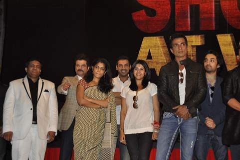 Celebs at the launch of film &quot;Shootout&quot; at Wadala Bandra. .