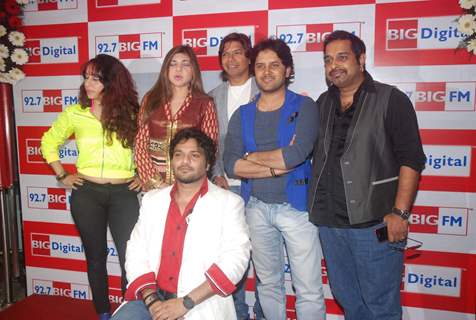 Alka Yagnik, Shaan and Neha Bhasin at 'Love Is In The Air' Big FM Album Launch. .