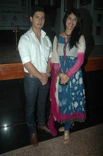 Aishwarya Sakhuja and Ravi Dubey at Craft exhibition at Kaifi Azmi park. .