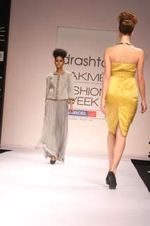 Celebs at Drashta Sarvaiya show at Lakme Fashion Week 2012 Day 1