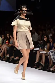 Model walk the ramp for Masaba Shivan Naresh show at Lakme Fashion Week day 1 at Grand Hyatt in Mumbai. .