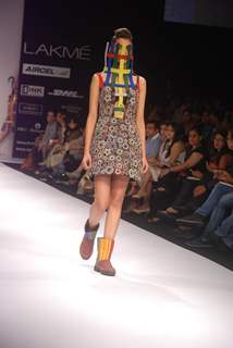 Gen Next show at Lakme Fashion Week day 1 at Grand Hyatt in Mumbai. .