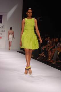 Model walk the ramp for designers Rajat k Tangri & Sailex on day 1 of the Lakme Fashion Week at Grand Hyatt in Mumbai. .