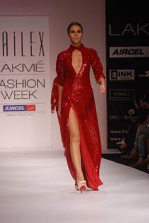 Model walk the ramp for designers Rajat k Tangri & Sailex on day 1 of the Lakme Fashion Week at Grand Hyatt in Mumbai. .