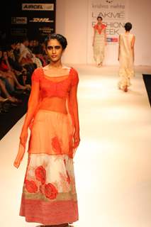 Krishna Mehta Show at Lakme Fashion Week Summer / Resort 2012