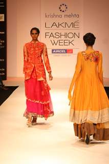 Krishna Mehta Show at Lakme Fashion Week Summer / Resort 2012