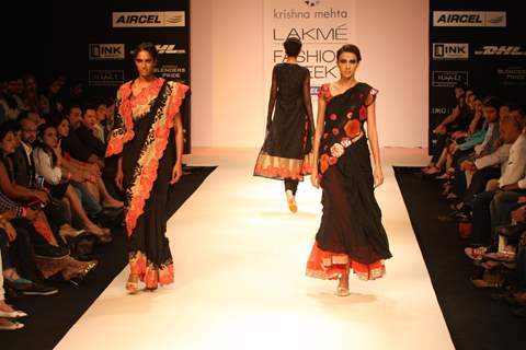 Krishna Mehta Show at Lakme Fashion Week Summer / Resort 2012