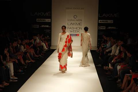 Krishna Mehta Show at Lakme Fashion Week Summer / Resort 2012
