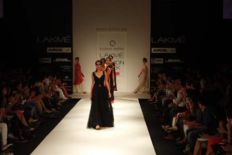 Krishna Mehta Show at Lakme Fashion Week Summer / Resort 2012