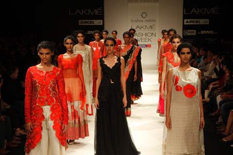 Krishna Mehta Show at Lakme Fashion Week Summer / Resort 2012