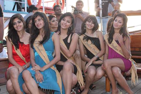 Beauty contest Atharva Princess 25 finalists boat party. .