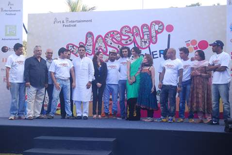 Sonam Kapoor, IMtiaz and Anurag launch Andheri &quot;Wassup&quot; fest. .