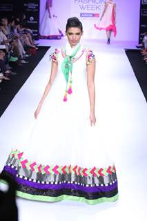 Archana Kochhar fashion show at LFW Summer/Resort 2012 at Hotel Grand Hyatt in Kalina, Mumbai