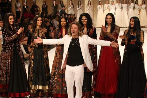 Designer Rohit Bal fashion show at Grand Finale of LFW Summer / Resort 2012 at Hotel Grand Hyatt in Kalina, Mumbai