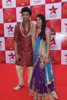 Kushal Tondon and Nia Sharma at STAR Parivaar Awards Red Carpet