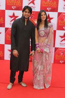 Abhaas Mehta and Daljeet Bhanot at STAR Parivaar Awards Red Carpet