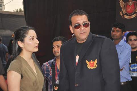 Sanjay Dutt and Manyata Dutt at the inaugural Super Fight League