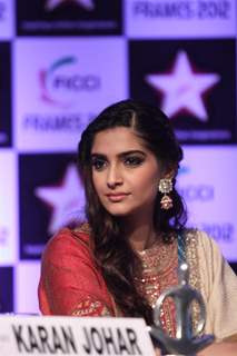 Sonam Kapoor at the inaugural session of FICCI Frames 2012