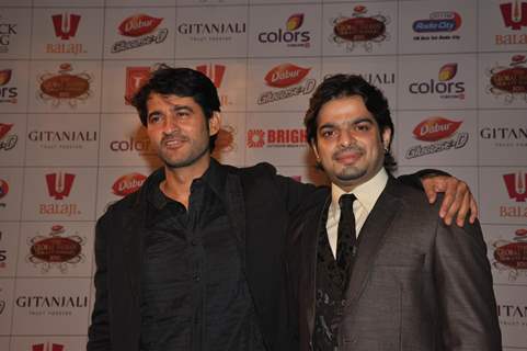 Hiten Tejwani and Karan Patel at Global Indian Film & TV Honours Awards 2012