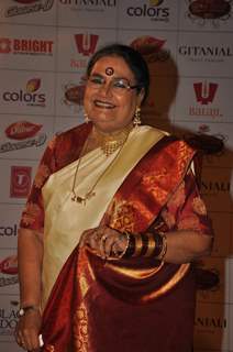 Usha Uthup at Global Indian Film & TV Honours Awards 2012