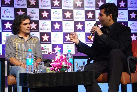 Ranbir Kapoor and Imtiaz Ali at at FICCI-Frames Seminar with Karan Johar at the FICCI FRAMES 2012 at Hotel Renaissance in Powai, Mumbai