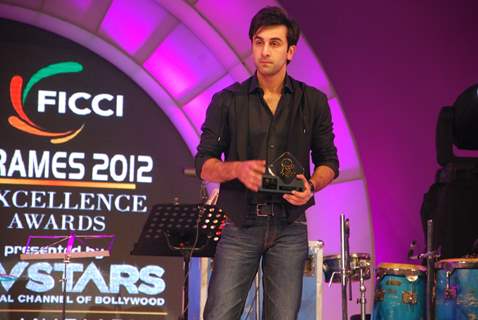 Ranbir Kapoor at FICCI FRAMES 2012 AWARDS at Hotel Renaissance in Powai, Mumbai