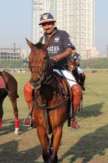 Maharaja of Jaipur Narendra Singh at 3rd Asia Polo match at RWITC. .