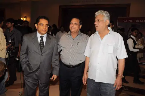 Celebs at Kapil Sibal book launch. Rishi Kapoor, Kader Khan, Javed Akhtar, Madhur Bhandarkar, Om Puri, Anupam Kher attended the launch party. .