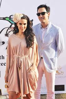 Neha Dhupia and Sofia Hayat at the 3rd Asia Cup Polo Match between India vs England in Mumbai