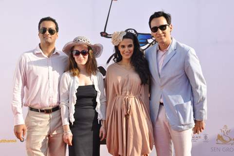 Neha Dhupia and Sofia Hayat at the 3rd Asia Cup Polo Match between India vs England in Mumbai