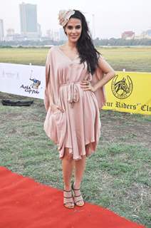 Neha Dhupia and Sofia Hayat at the 3rd Asia Cup Polo Match between India vs England in Mumbai