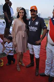 Neha Dhupia and Sofia Hayat at the 3rd Asia Cup Polo Match between India vs England in Mumbai