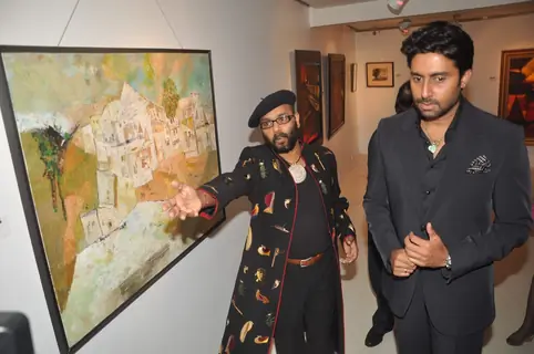 Abhishek Bachchan at Paresh Maity's art event. .