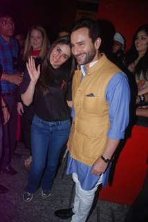 Kareena Kapoor and Saif Ali Khan at &quot;Agent Vinod&quot; movie screening