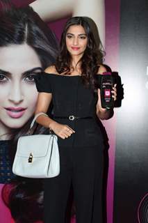 Sonam Kapoor at L'Oreal Anti-Hairfall Shampoo Launch