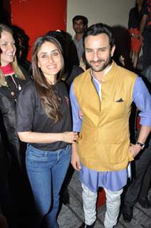 Kareena Kapoor and Saif Ali Khan at &quot;Agent Vinod&quot; movie screening