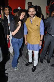 Kareena Kapoor & Saif Ali Khan at film AGENT VINOD Premiere at PVR Cinemas in Mumbai