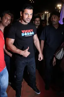 John Abraham at 'Vicky Donor' promotional event