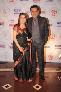 Boman Irani with wife Zenobia at Times Now Foodie Awards 2012