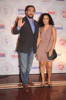 Parveen Dusanj and Kabir Bedi at Times Now 'The Foodie Awards'