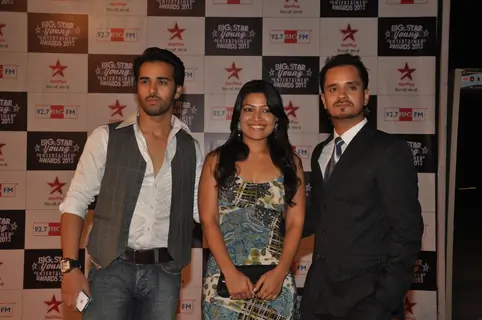 Pulkit Samrat, Raghav Sachar & Amita Pathak at BIG STAR Young Entertainer Awards 2012