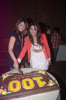 Urvashi Dholakia and Sriti Jha at Saubhagyavati Bhava 100 Episode Success Party