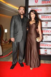 Kabir Bedi and Pooja Bedi at Hindustan Times Brunch Dialogues event