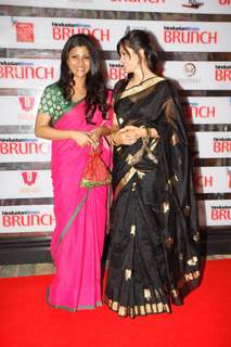 Konkona Sen and Maria Gorgetti  at Hindustan Times Brunch Dialogues event