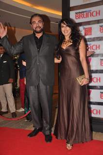 Kabir Bedi and Pooja Bedi at Hindustan Times Brunch Dialogues event