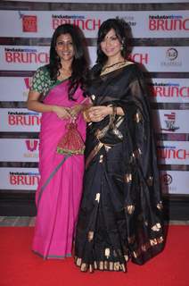 Konkona Sen Sharma and Maria Gorretti at Hindustan Times Brunch Dialogues event