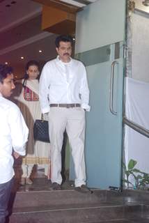 Anil Kapoor at Mona Kapoor's prayer meet in Mumbai. .