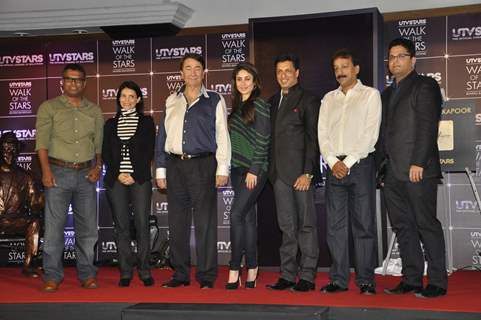 Kareena Kapoor, Randhir Kapoor and Madhur Bhandarkar unveil UTV 'Walk of the Stars'